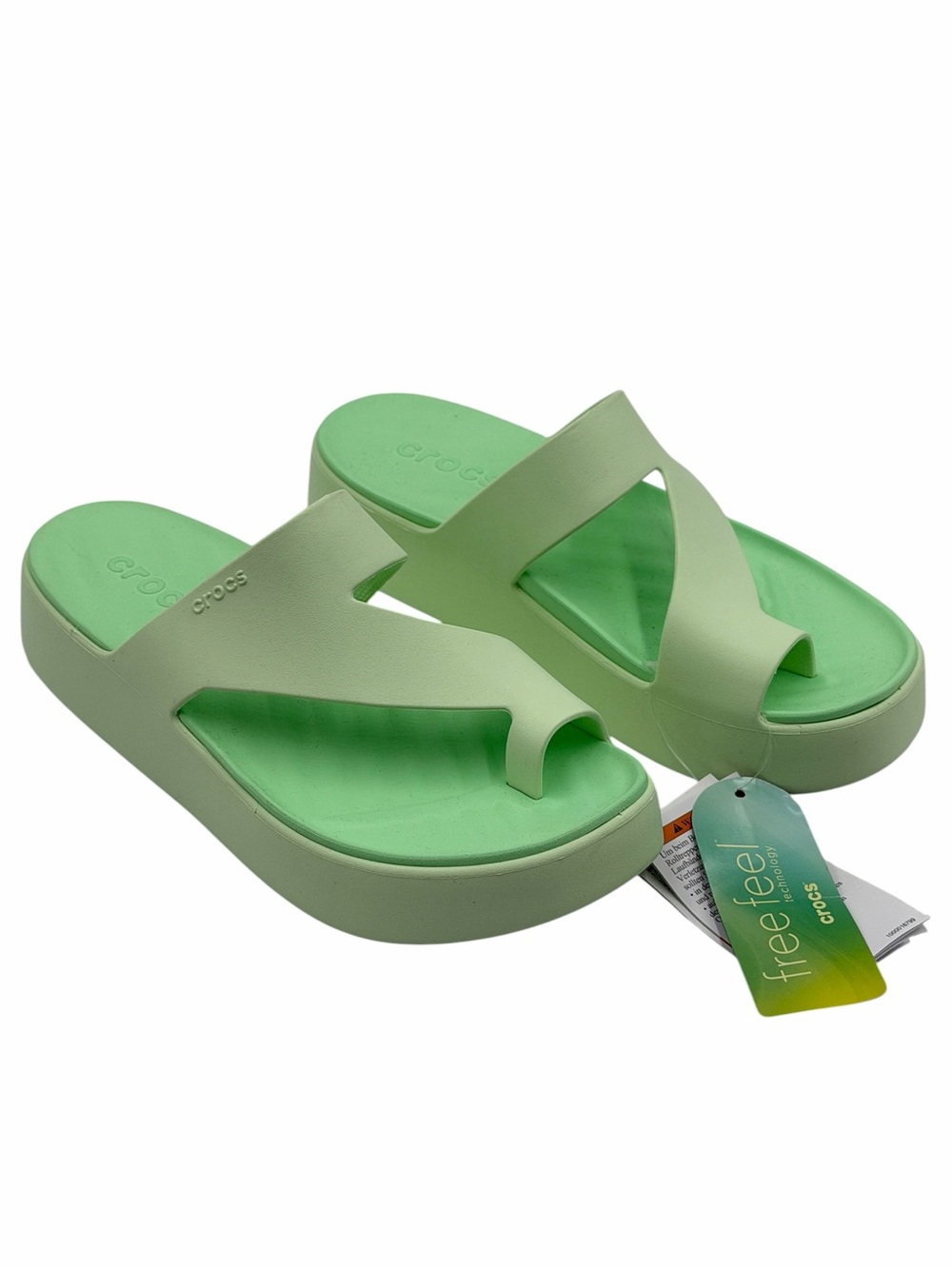 CROCS Getaway Toe Loop Waterproof Platform Sandals Size 8